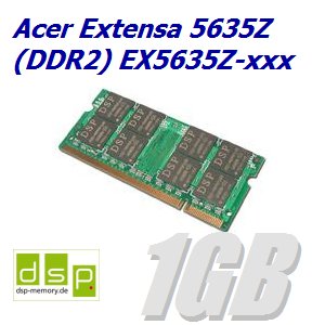1GB Speichererweiterung für Acer Extensa 5635Z (DDR2) EX5635Z-xxx