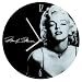 Marilyn Monroe Glass Wall Clock