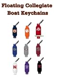 Collegiate Floating Vinyl Boat Key Ring (Set of 3)