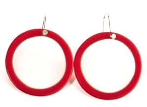 Earrings: One Piece Carved Dangle