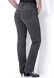 Roamans Plus Size Petite Ultimate Straight Leg Jeans with Invisible Stretch by Denim 24/7