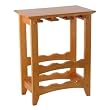 Wine Rack holds 6-Bottles with Glass Rack By Winsome Furniture