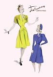 Knee-Length Dresses in Blue and Yellow 12X18 Art Paper with Black Frame
