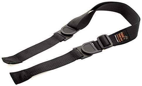 Hola! Buttons Free Ukulele Strap, Black