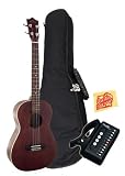 Lanikai LU-21B Baritone Ukulele Bundle with Gig Bag, Tuner, and Polishing Cloth