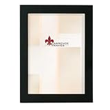 Lawrence Frames Black Wood Picture Frame, Gallery Collection, 5 by 7-Inch