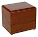 Rapport W100 Satin Walnut Single Watch Winder with Beige Interior