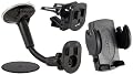 Arkon Windshield Suction Console, Dash and Vent Mount for Universal Phone, Smartphone and PDA (Black)