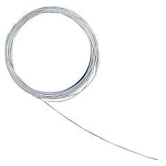 RAYHER - Schmuckdraht, matt, 0,5 mm, nickelfrei, SB-Btl. 9 m, kunststoffummantelt, silber