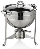 Gourmet Standard 6 Quart Stainless Steel Soup Tureen with Ladle  - CD11018