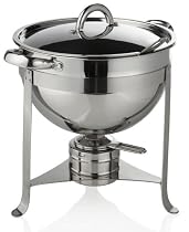 Gourmet Standard 6 Quart Stainless Steel Soup Tureen with Ladle  - CD11018
