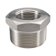 316/316L Forged Stainless Steel Pipe Fitting, Hex Bushing, Class 3000, NPT Male X Female