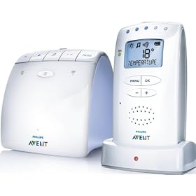 Philips AVENT SCD520 DECT Baby Monitor with Temperature Sensor