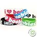 Keep-A-Breast 1 Inch I Love Boobies Bracelets 6-Pack (1 Of Each Color)