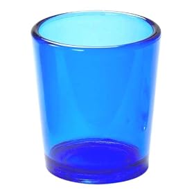 Biedermann & Sons 12 Glass Votive Candle Holders In Cobalt Blue