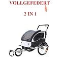 2 in 1 Jogger Fahrradanh�nger Kinderwagen Kinderanh�nger Fahrrad Anh�nger