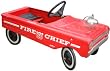 Original Classic Red Fire Chief Pedal Car, vintage collectible