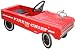 Original Classic Red Fire Chief Pedal Car, vintage collectable