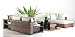 Rattan Lounge Rattansofa Garnitur Ecksofa Couch Wasserhyazinthe