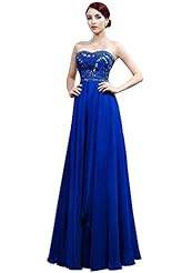 Beaded Chiffon Sweetheart Evening Dress/Bridesmaid Dress/Prom Dress/Party Dress/Wedding Dress 