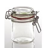 Cap+Cro - 6 Stück Drahtbügelgläser 167 ml, mit rotem Gummiring und Glasdeckel