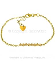 14k Yellow Gold Prong Set Citrine Bracelet