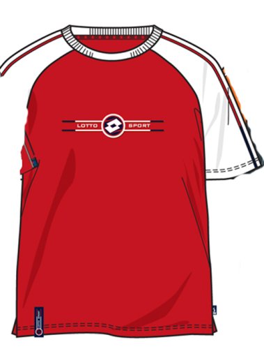 Lotto Tennisshirt ATP Profile R, Herren, flame/white