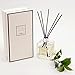 PriSu Jasmine Essential Oil Reed Diffuser Gift Set, Glass Bottle, Rattan Reed Sticks, Natural Scented Long Lasting Fragrance Oil (4+ Months 4 fl oz) for Aromatherapy and Air Freshener