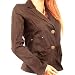 New Sexy Cotton Blazer Button Front Black Coat Top