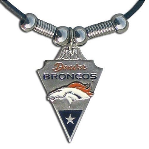 NFL Denver Broncos Leather Cord Necklace