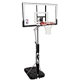 Spalding 72307 Portable Basketball System with 52-Inch PolyCarbonate Backboard