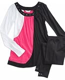 Grane Girls Tunic and Leggings, Rhinstone Party Set