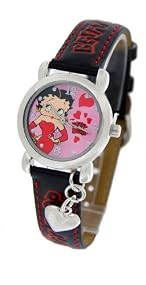 Betty Boop Women's Watch with "HEART" Charm #BB-W414A