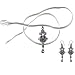 Pendant Earings Sterling Silver Amethyst Gemstone Jewelry (gpers018)