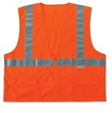 GLoWEAR 8225Z Class-2 Standard Vest, Orange, Small/Medium