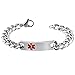 Free Engraving - 11mm Stainless Steel Medical Alert Bracelet