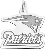 Sterling Silver NFL New England Patriots Logo Charm