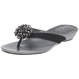 sandale cuir marron Calvin Klein Yoko Tongs femme
