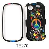 Samsung Messager Touch R630 Rainbow Peace Symbol and Music Notes on Black H ....