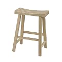 Ready-to-Finish Saddle Seat Stool - 24"