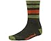 Smartwool Men's Stripe Hike Medium Crew Forest Socks XL (Men's Shoe 12-14.5)
