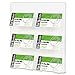 deflect-o 70601 6-Pocket clear plastic wall mount business card holder, 8-3/8w x 1-1/2d x 9-3/4h