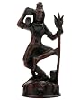 Dark Cherry Finish Dancing Shiva Statue