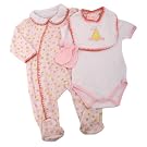 Baby Girl 4 Piece Gift Set, Fruit Design Baby Clothing Gift Set