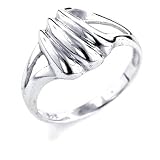 Sterling Silver Plain Polished Ring -size 8.5