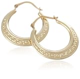 Image of 9ct Yellow Gold AMC96177 Ladies Celtic Creole Earrings