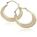 9ct Yellow Gold AMC96177 Ladies Celtic Creole Earrings