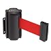 Lavi 50-3010 Aisle Closure Wall Mount with 7' Red Belt, Black Case