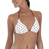 Xhilaration Cherry Swim Top - White