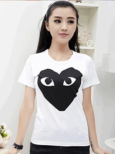 2014 New Love Heart Black Play Series T-shirt Free Size：S